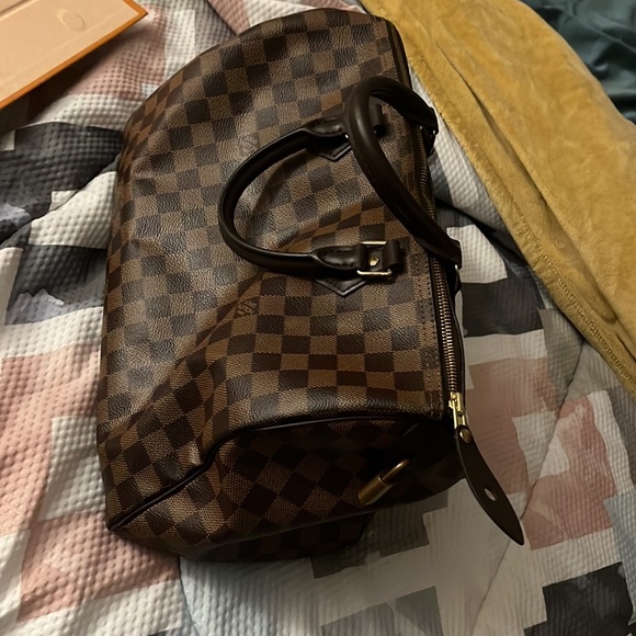 Louis Vuitton speedy 35 Brown leather handbag - Picture 3 of 6